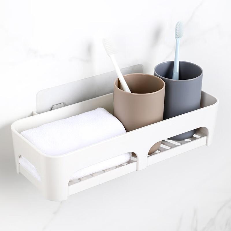 Miflame Drill-Free Wall-Mounted Bathroom Storage Shelf (2-Pack)