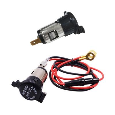 Replacement 12V-24V Lighter Power Outlet Socket Cigarette Lighter Socket Outlet with Waterproof Cover Auto Accessories