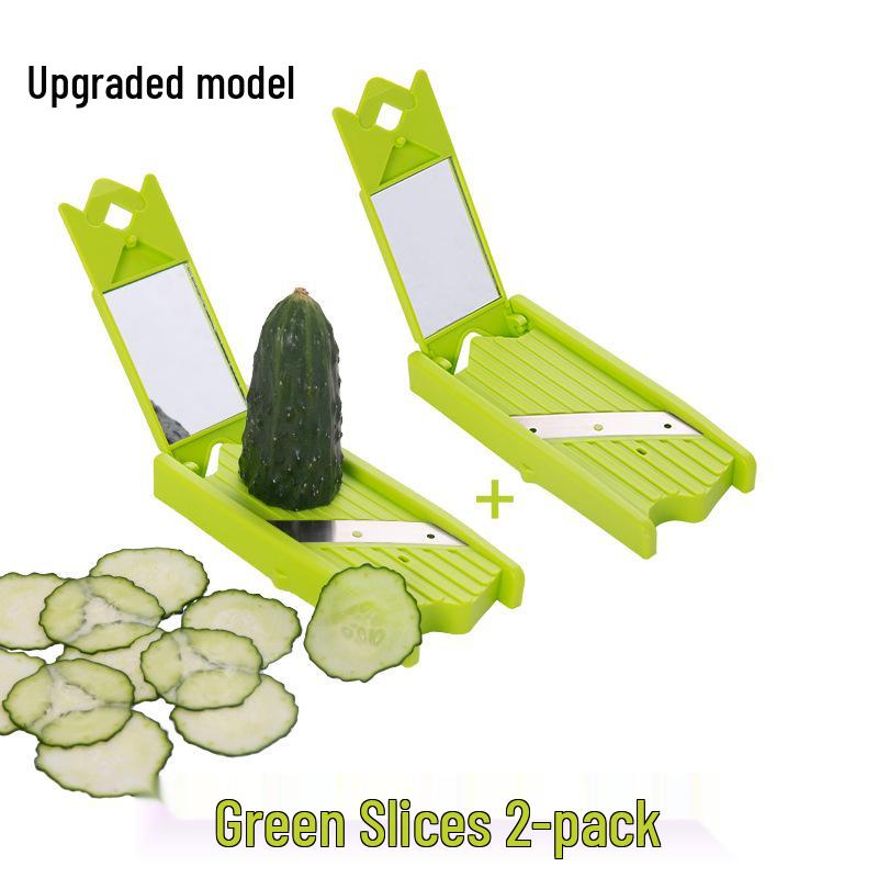 Green Cucumber Slicer & Shaping Peeler for Beauty Masks