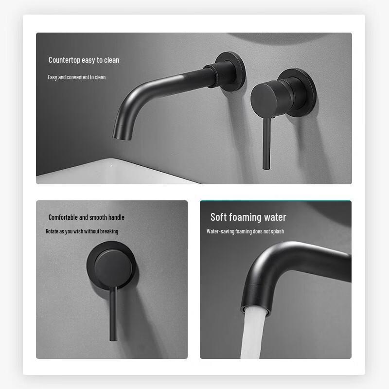 TLXT Hot and Cold Embedded Basin Mixer Faucet