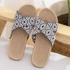 Four Seasons Women's Linen Deodorant Anti-slip Indoor/Outdoor Silent Slippers