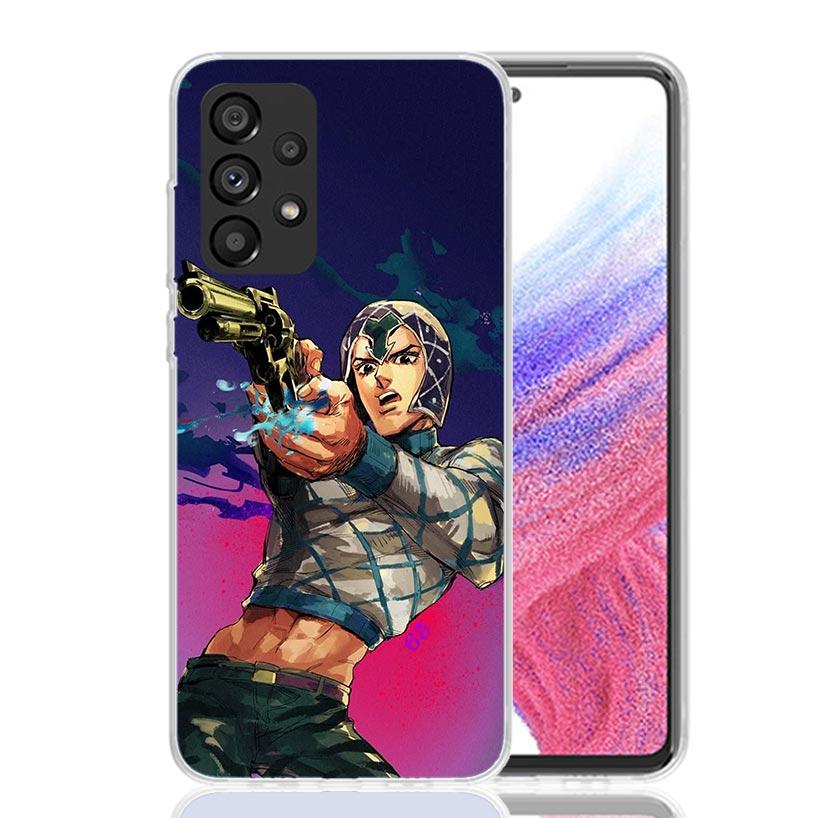 

JoJo Adventure Guido Mista Phone Case For Samsung Galaxy A52 A42 A32 A22 A12 A02S A72 A51 A41 A31 A21S A50S A71 A40 A30S A10S A7 Samsung A50