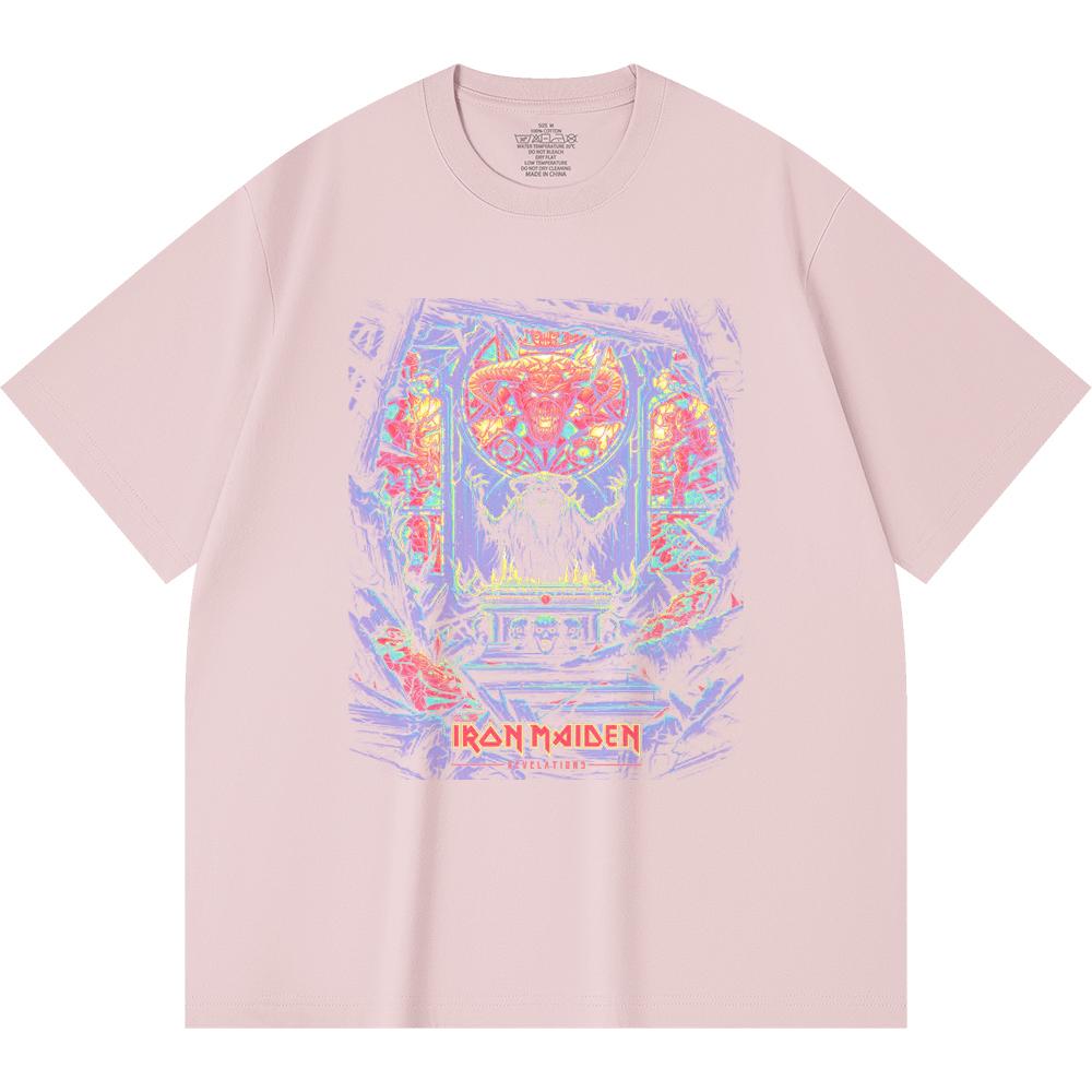 230 g/m² 100% Bavlna T-shirt Heavy Metal Rocková Kapela Tisk Populární Hudby Unisex Těžký Bavlněný T-shirt