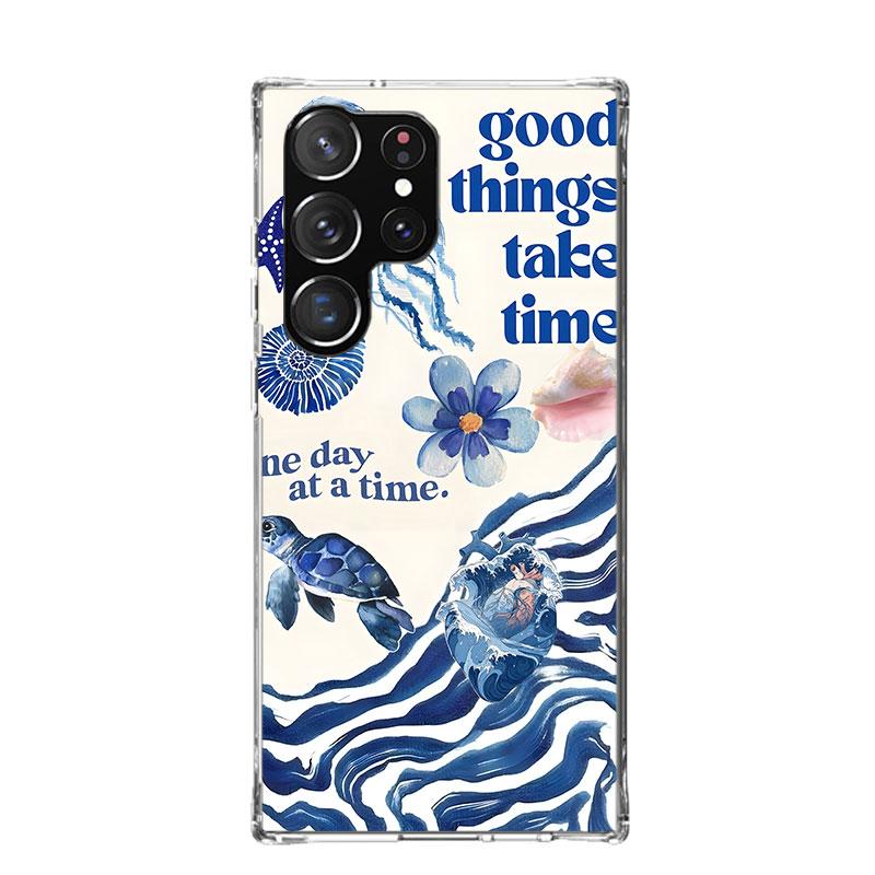 

Ocean Starfish Sea Turtle Shark Phone Case For Samsung Galaxy S26 S25 Edge S24 S23 FE S22 Ultra S21 Plus S20 + Fundas Cover Coqu Samsung S24