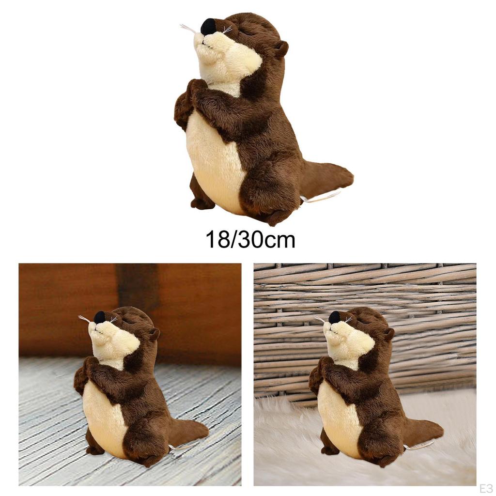 Otter Plush Toy Adorable Room Decor Gift Soft Flopsies River for Teens