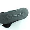 Great CHANEL boots black Mouton Women 38 G26557 Used