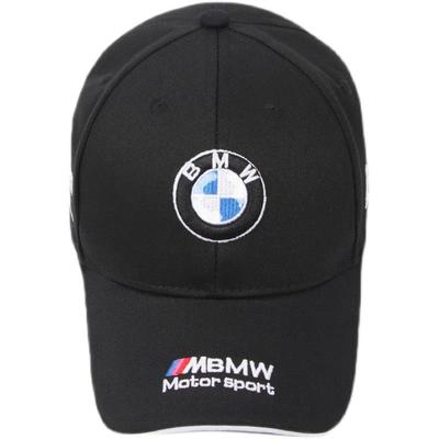 For BMW Motorsport Emblem Outdoor Summer Sport Embroidery Baseball Cap Spring Autumn Adjustable Casual Sunscreen Hat Car Sticker