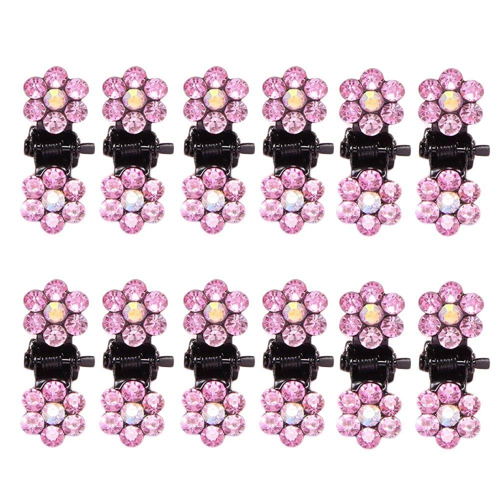 Metal Crystal Headwears Girls Hair Clip Claw Clip Mini Hair Claw Headwear Clip Grip