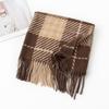 Autumn and Winter Scarf for Women Fashionable and Versatile Korean Style Plaid Warm Simple Couple Women's Scarf Student Men's Cold Proof Shawl