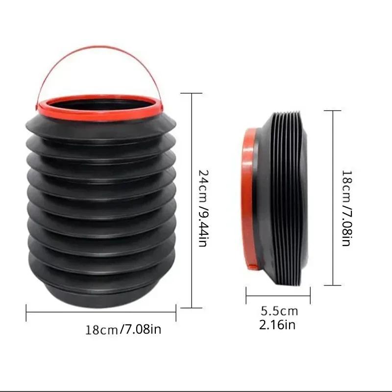 1PCS Car Trash Bin Case Storage Box Foldable Trash Can for Water Type Trash Can Auto Interior Accessories