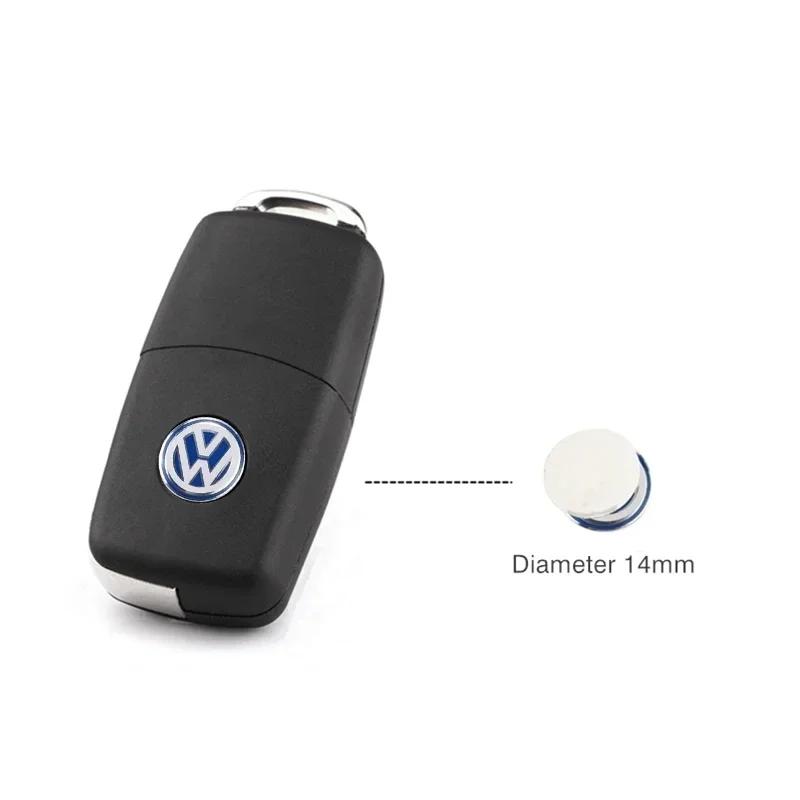 ·5/10PCS Car Remote Key Sticker Aluminum Emblem Decoration Decal For VW GTI Polo Golf Passat Tiguan Arteon Touareg Taigo Caddy J pn2