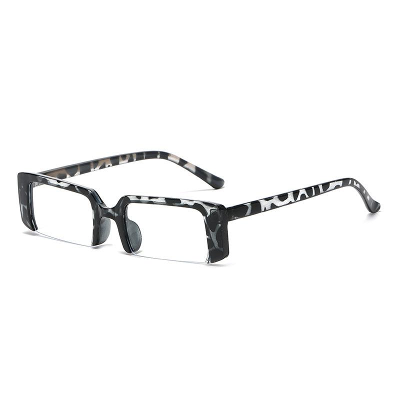 Trend Small Rectangle Sunglasses Ladies Fashion Semi-frame Luxury Design Eyewear Men Women UV400 Riding Driving Sun Glasses