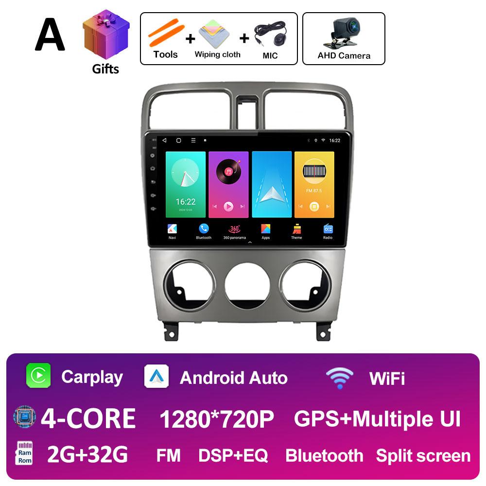 For Subaru Forester SG 2002 2001 2002 2003 - 2008 Wireless Carplay Android Auto Car Multimedia Video Player DSP Stereo Head Unit