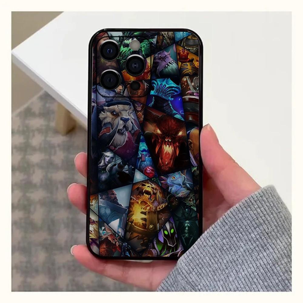 Game D-Dota 2 Phone Case For Apple iPhone 15,14,13,12,11,Pro,X,XS,Max,XR,Plus,Mini Soft Black Cover