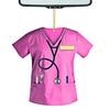 Acrylic Car Pendant, Car Hanging Decoration, Nurse Clothing Pendant for Automotive - Nurse Uniform