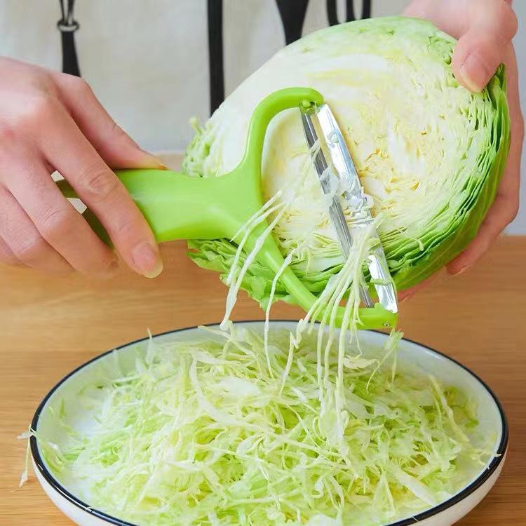Multifunctional Stainless Steel Peeler: Large Cabbage Shredder, Fruit & Potato Knife