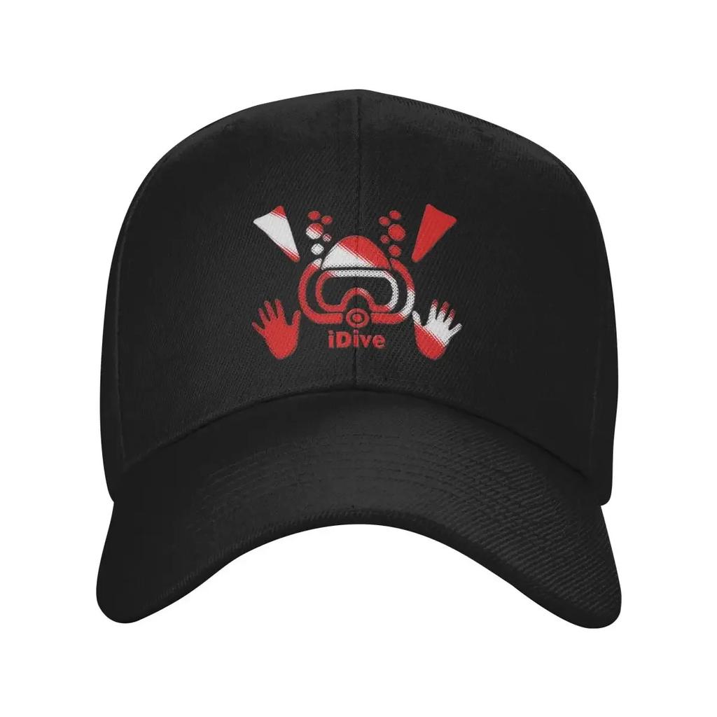Custom Classic IDive Dive Flag Scuba Diving Baseball Cap Unisex Women Adjustable Unisex Diver Dad Hat Outdoor Sun Hat