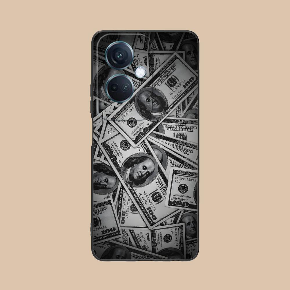 

USD Dollar Matte TPU Mobile Phone Case for OPPO Reno 14 13 12 11 10 9 8 7 6 5 F T Pro 5G Colorful Printing Cover OPPO Reno5 5G