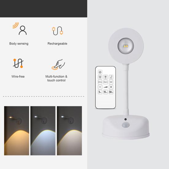 Picture Light with 3 Color Modes Remote Control Brightness Adjustment Battery Operated Rechargeable