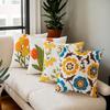 Nordic Style Sofa Living Room Pillow Ornaments Home Decoration Bedside Large Backrest Pillow Case Bay Window Small Daisy