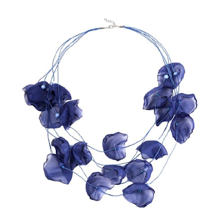 Übertriebene Blütenblatt-Anhänger-Halskette Choker Schlüsselbein-Kette Weihnachtsgeschenke