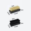 1 Pair Of Nylon Shoe Brushes, With Soft And Hard Bristles Suitable For Deep Cleaning, A Durable Household Shoe Care Tool.