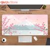 Japanische Rosa Sakura Schreibtischmatte Anime Ästhetik Gaming Mauspads XXL Kawaii Pastell Kirschblüten Mauspads Mädchenhaftes Schreibtischzubehör
