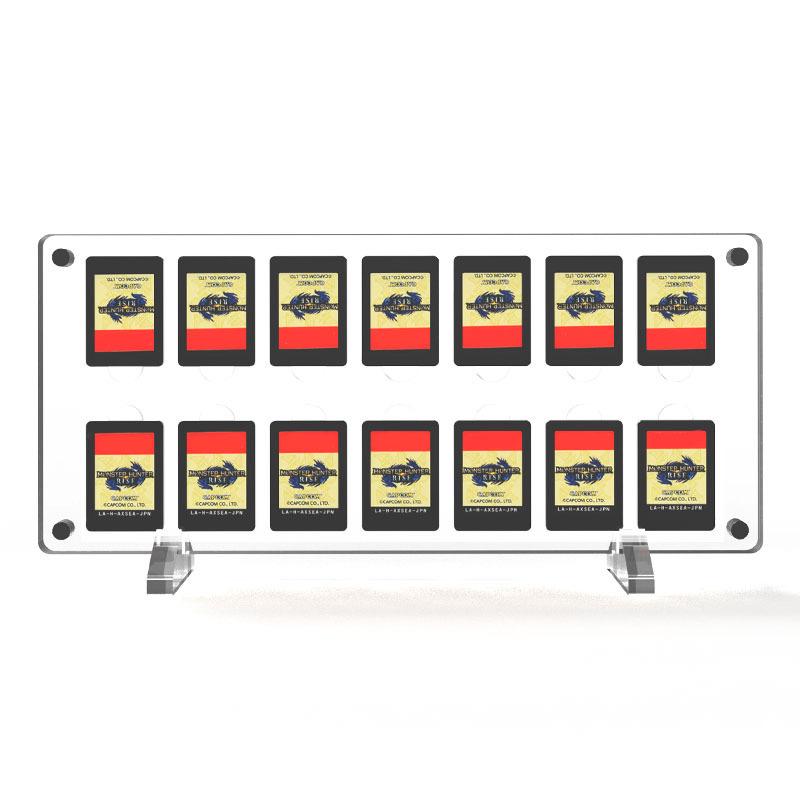 Magnetic Acrylic Transparent Storage Box for Switch Game Cartridge Cards
