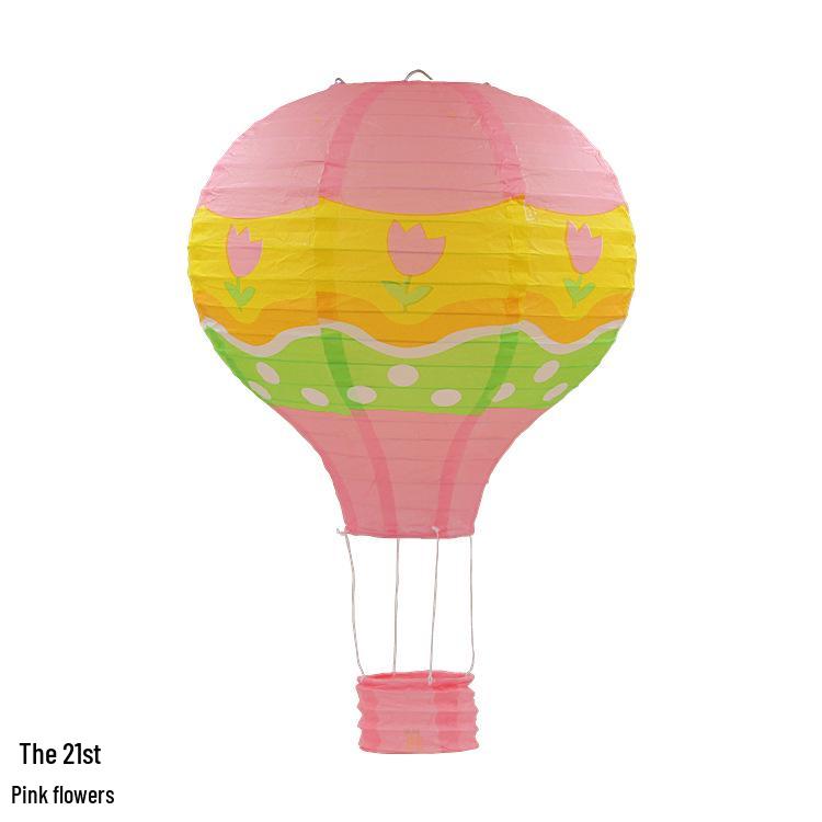 Hand-Folded Rainbow Hot Air Balloon Lantern - Christmas, Birthday, Party, Kindergarten Hanging Decoration