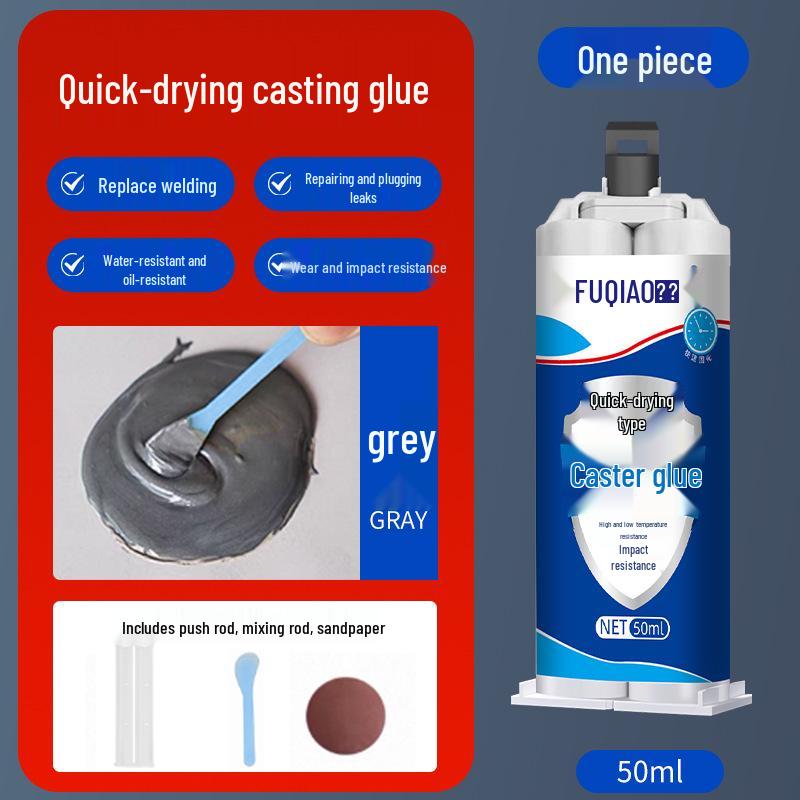 Quick-Dry High-Temp Resistant Welding Glue - Universal AB Strong Adhesive for Metal