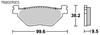 KITACO SBS Brake Pads 769LS Sinter Metal for TDM900, BOLT, FJR1300, V-MAX1700, etc. (Part Number 777-0769030)