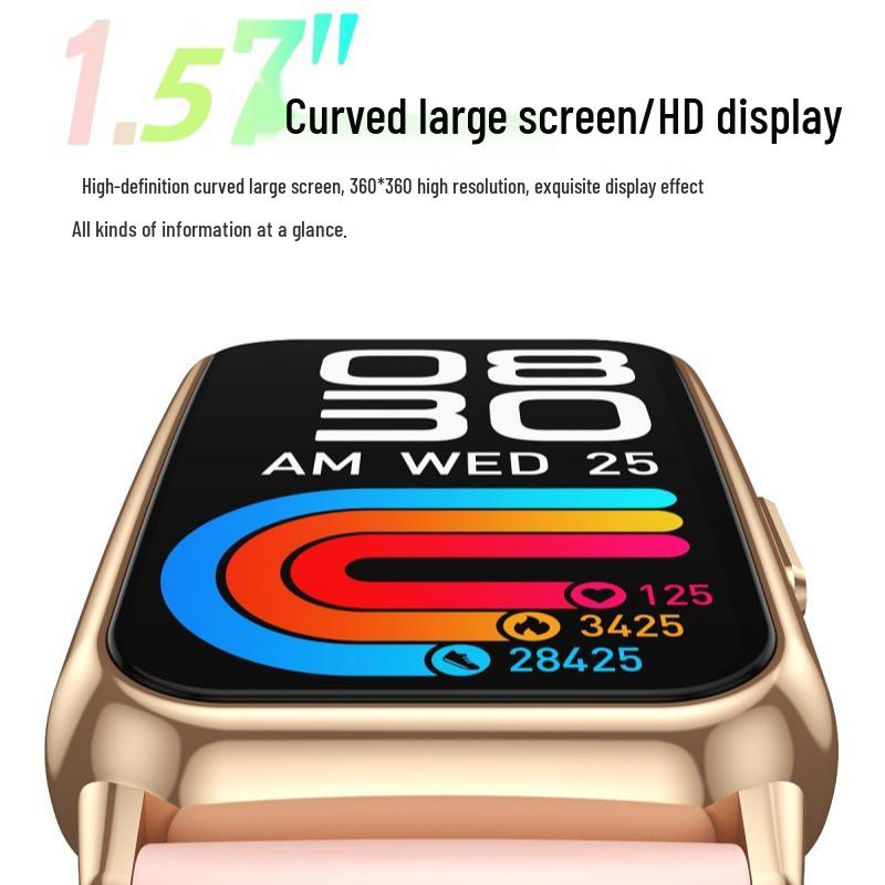 Montre de sport intelligente pour femmes avec moniteur de fréquence cardiaque et podomètre