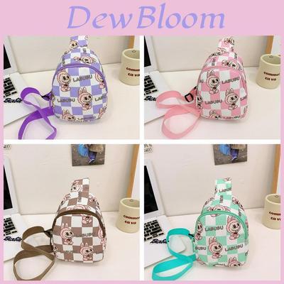 Labubu Childrens Cartoon Chest Bag With Nylon Material For Casual Day Out