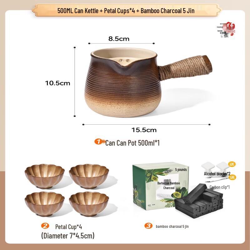 Jiemengzhe Desktop Charcoal Grill & Tea Stove