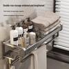 Danle Aluminum Alloy Punch-Free Bathroom Towel Rack Set