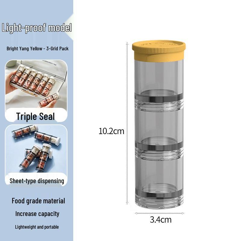 21-Compartment Weekly Pill Organizer: Portable 7-Day Medicine Storage Box