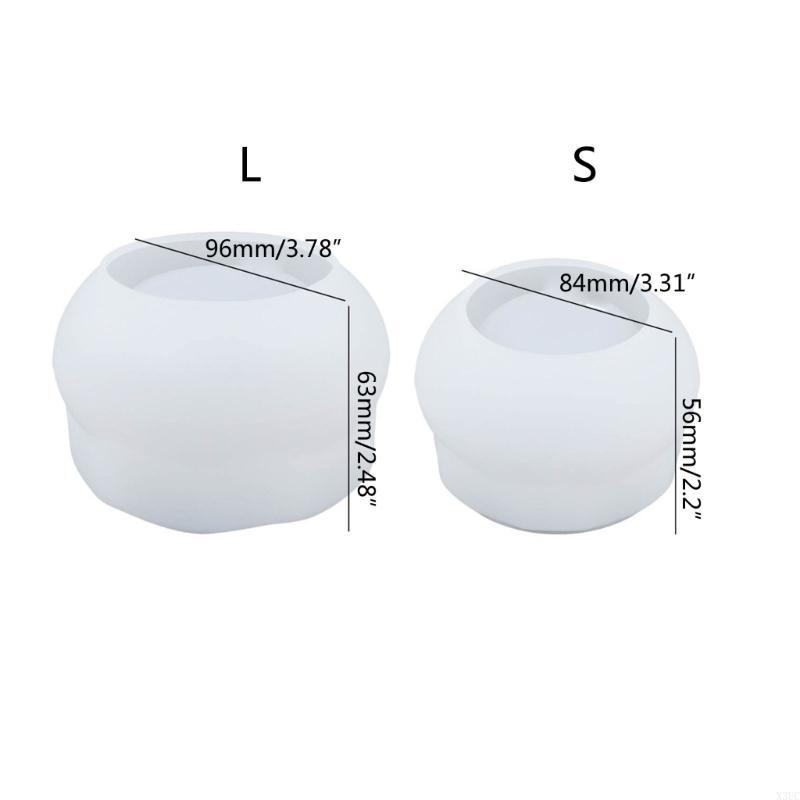 Fish Silicone Mold Crystal Epoxy Resin Casting Flowerpot Candlestick Mould X3UC