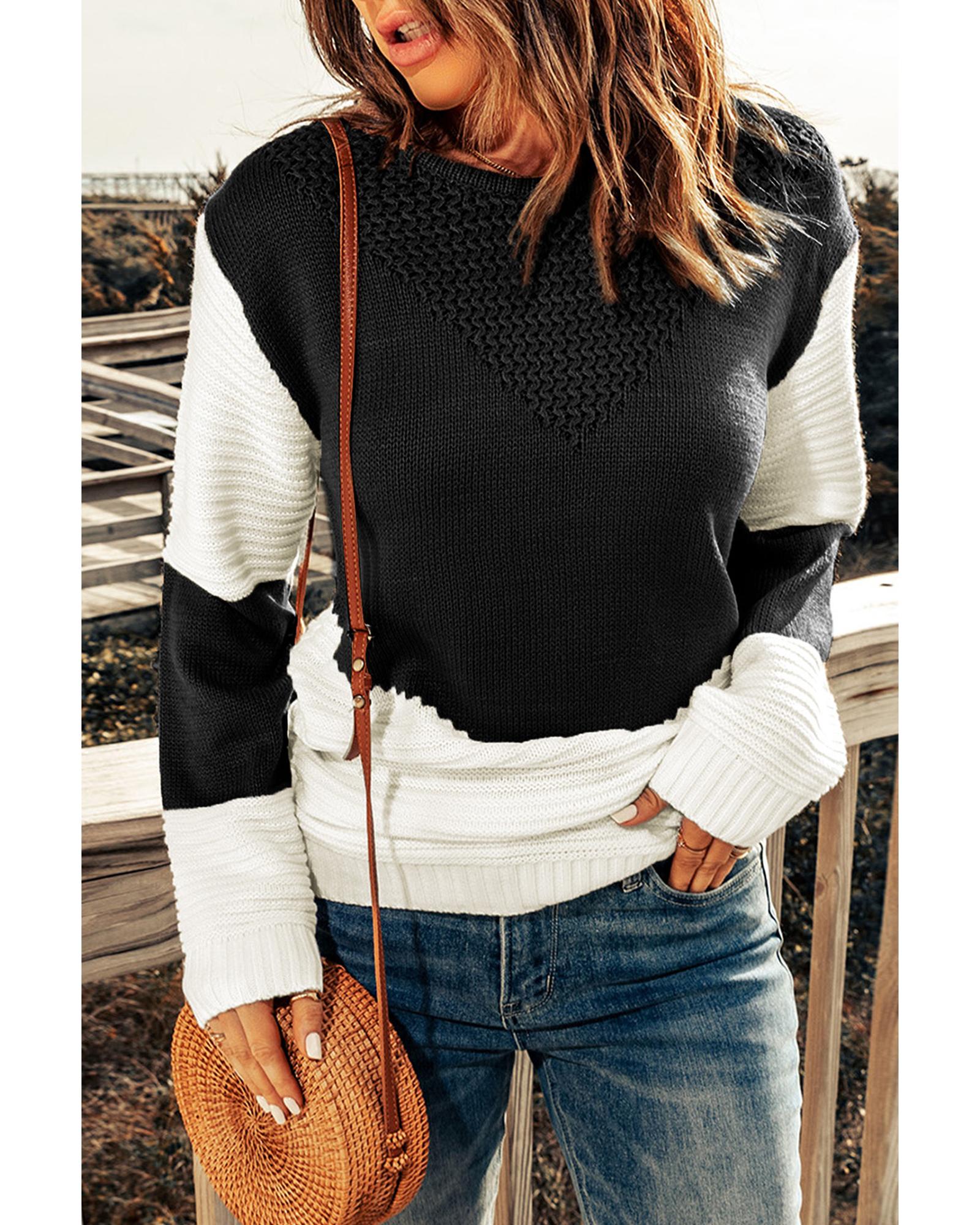 

Azura Exchange Chevron Pullover Sweater 2XL чёрный