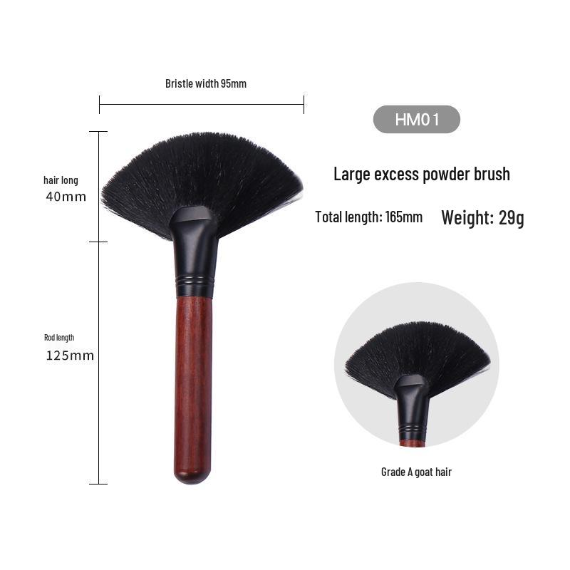 26-teiliges professionelles Make-up-Pinselset - Tierhaarpinsel für Lidschatten, Highlighter, Foundation und Rouge