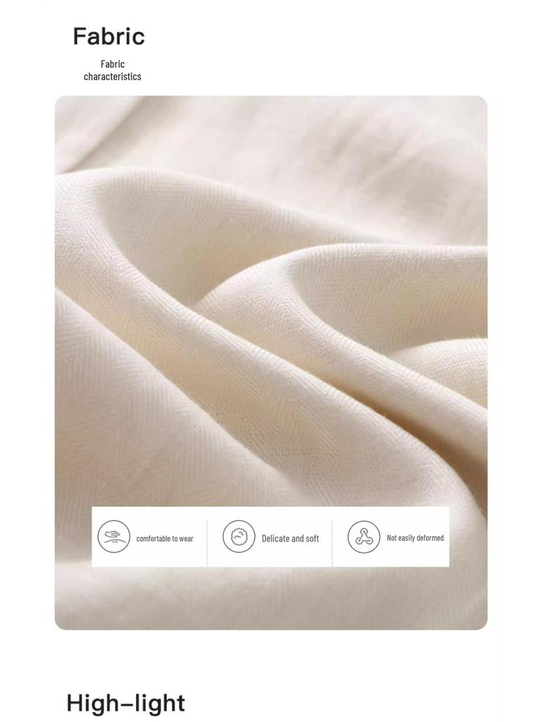 2025 Women's Summer Slimming Cotton Linen Wide-Leg Pants