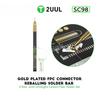 1PC SC98 Agulha de Arrasto de Estanho Banhado a Ouro Conector FPC Reballing Solda com 3 Barras Conjunto de Suporte de Fibra de Carbono Ultraleve