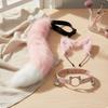 Katzenohren und Schwanz Set Weiches Accessoire für Halloween