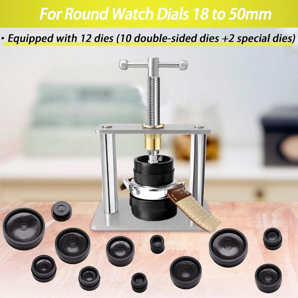 39-Piece Watch Repair Tool Kit: Press, Replace Battery, Remove & Install Watch Bands