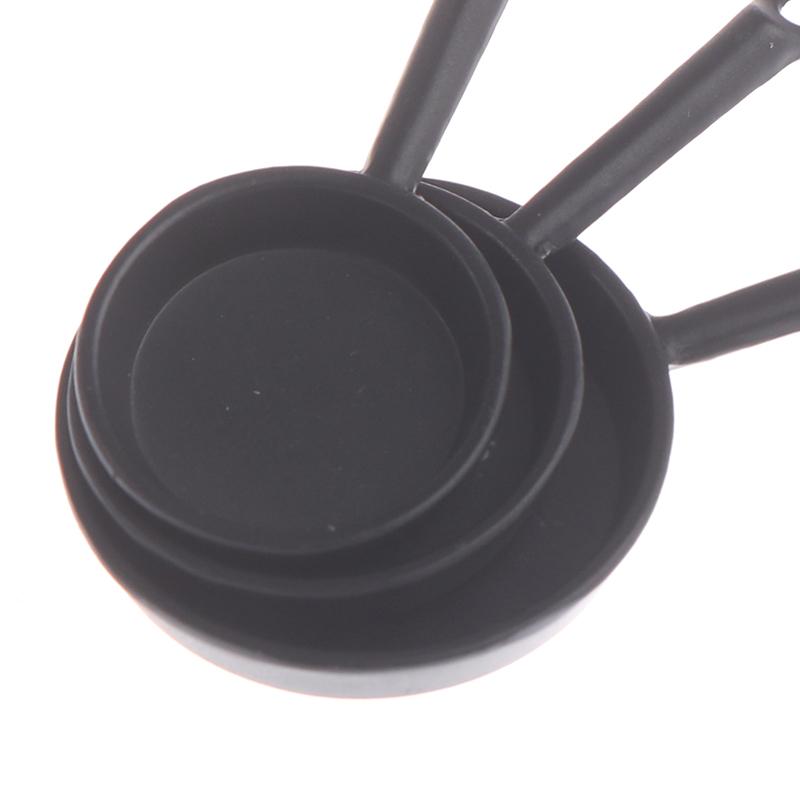 3Pcs/Set Dollhouse Miniature Metal Saucepan Simulation Kitchen Pan Model Toys