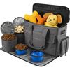 GROWNEER Dog Travel Bag Airline Approved Pet Weekend Set with 2 Food Containers, 2 Collapsible Bowls, Large Capacity Tote with Pockets for Outdoor