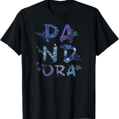 Koszulka z logo AVATAR Pandora Flora & Fauna, Czarna