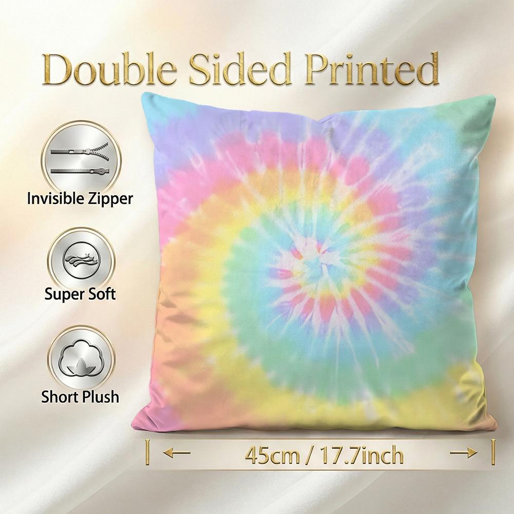 Pattern Tie Dye Pattern Cushion Cover 1Pcs Decorative Covers Soft Cushion Case For Sofa Couch Decor 40X40 45X45 Pillowcases