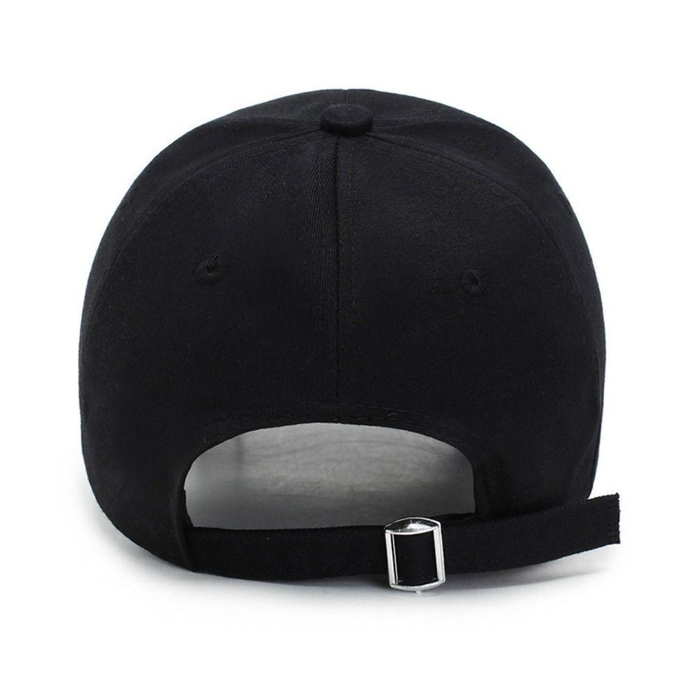 Hiphop Bull Horn Baseball Cap Punk Peaked Cap Lightweight Metal Ring Baseball Hat  Girl