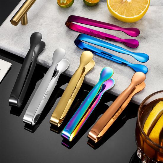 Pinza per Ghiaccio Acciaio Inossidabile Galvanizzato Pinze per Ghiaccio Durevoli Resistenti alla Ruggine Clip per Ghiaccio per Bar Cucina Cubetti di Zucchero