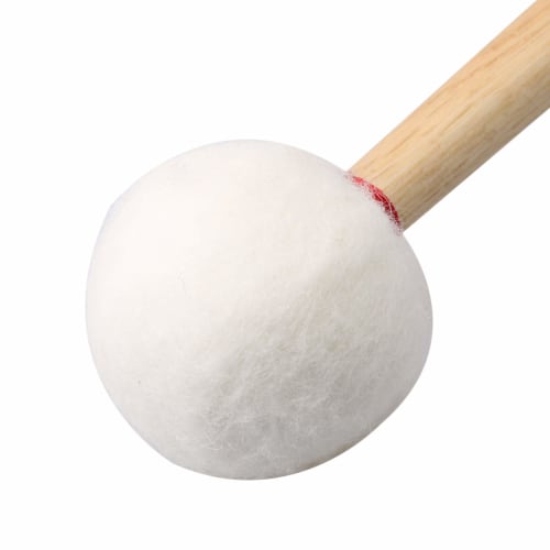 Yibuy Timpani Mallet, Medium Hard, Clear Tone, Cork Core, 35mm, Wood & Velvet